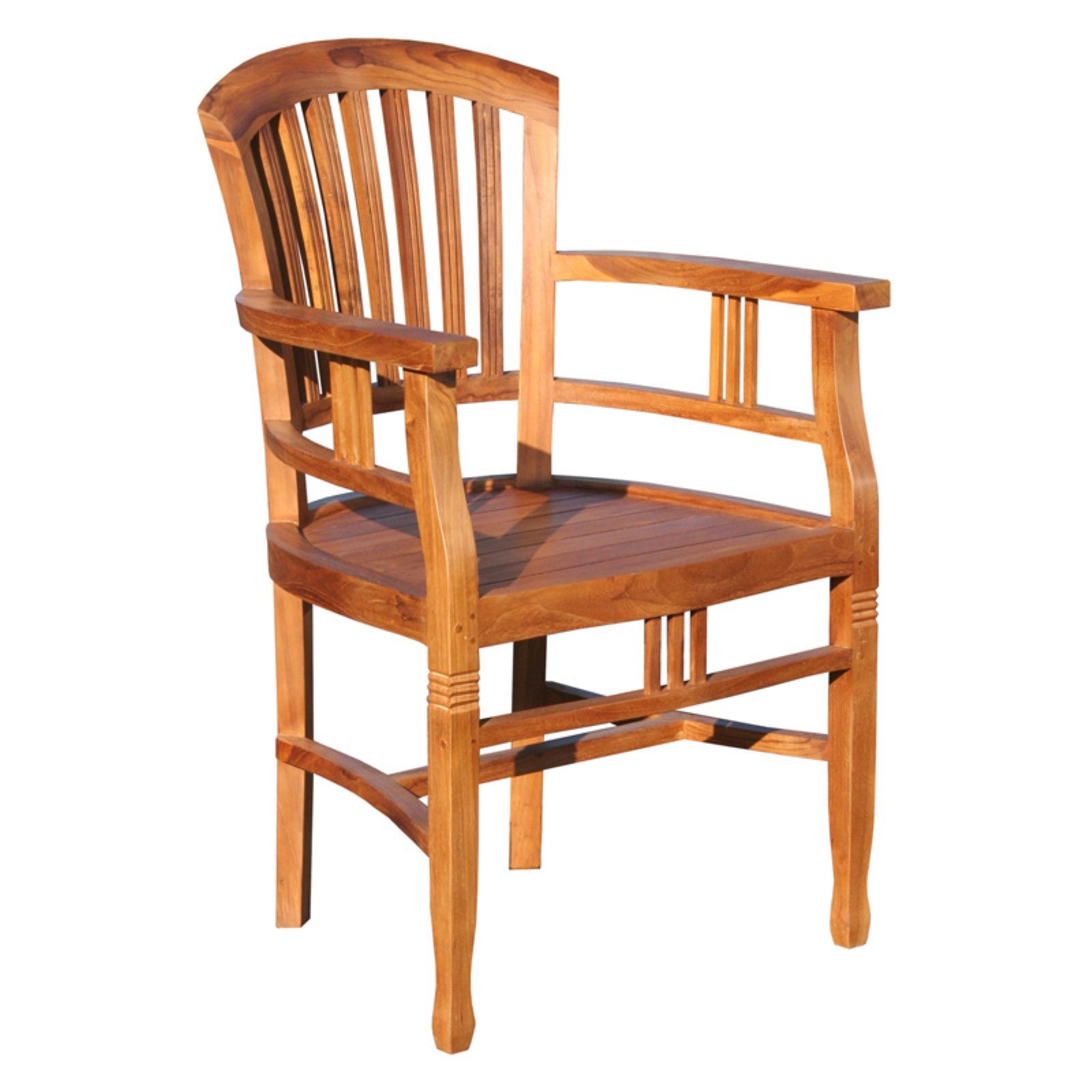 Chic Teak Orleans Teak Patio Dining Arm Chair