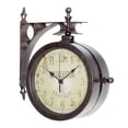 thumbnail image 1 of Infinity Instruments Horloge Murale Charleston 2 Faces 8 Pouces & Thermomètre, 1 of 5