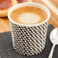 thumbnail image 3 of 4 oz Houndstooth Paper Coffee Cup - Spiral Wall - 2 1/2" x 2 1/2" x 2 1/4" - 500 count box, 3 of 3
