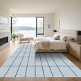 thumbnail image 3 of ODIKA 5'x7' Machine Washable Non-Slip Area Rug, Geometric Light Gray High Traffic Rug with Pad, Gray, 1055838, 3 of 8