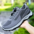 thumbnail image 6 of Xiaoxatg Women's Breathable On Sneakers for Casual Comfortable Walking Lightweight Flat Sole Ideal for Outdoor Activities and Daily Wear 9.5 Grey, 6 of 7