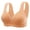 Orange, variant on Women Wireless Push up Bra Comfort Light Liftup Bras Breathable Seamless Plus Size Bralettes