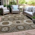 thumbnail image 4 of Dalyn Rugs Machine Washable Indoor/Outdoor Chantille Brown 9' x 12' Rug, 4 of 9