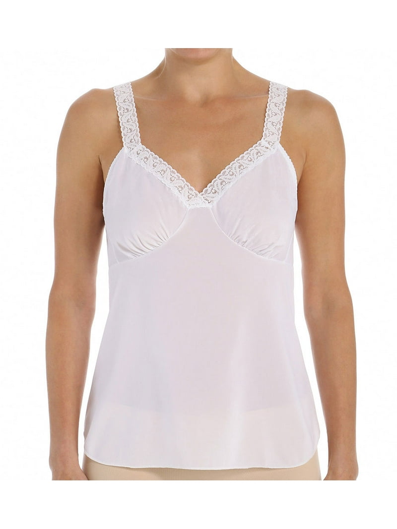 トップス logo gradation camisole white Women's Shadowline 22014 Daywear Lace Camisole (White 40