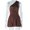 Dark Brown, variant on Women's Diagonal Collar One-Shoulder Sleeveless Ruffled A-Line Mini Dress, Irregular, Pleated, Solid Color