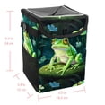 thumbnail image 5 of Frog Mini Trash Can Car Garbage Can Car Trash Can - Foldable with Lid, Leak-Proof, Hanging Storage Bag, 5 of 6