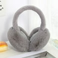thumbnail image 5 of Fashion Women Men Cold Protection Soft Plush Earmuffs Winter Warm Foldable Earflaps Faux Fur Ear-Muffs BROWN, 5 of 8