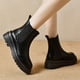 thumbnail image 1 of Botas cortas para mujer, botines de tobillo, botas de pantorrilla de moda, botines planos para el día de San Valentín, , Acción de Gracias, otoño, negro 36 Yinane Botas cortas, 1 of 8