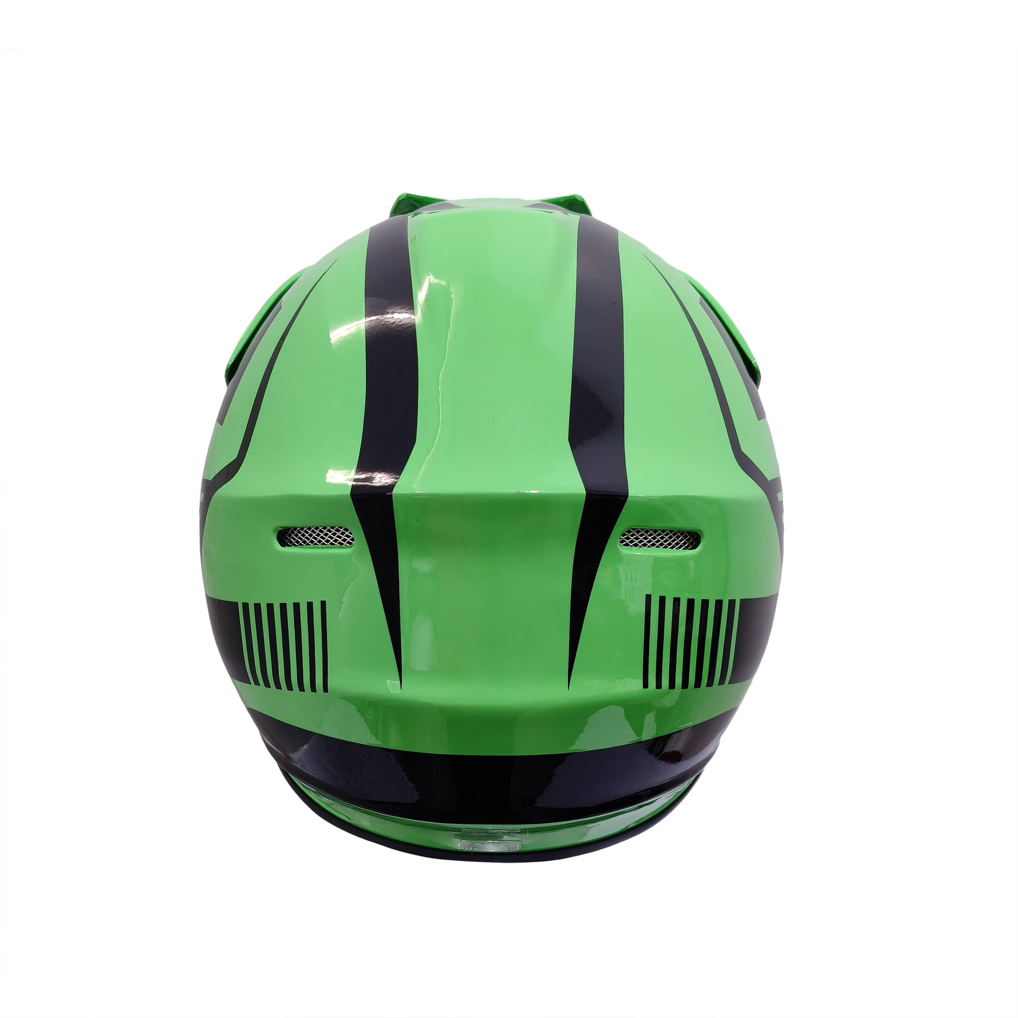 HHH Helmet Kids Teen Dirt Bike Safety Standard DOT Certified (Green Medium)