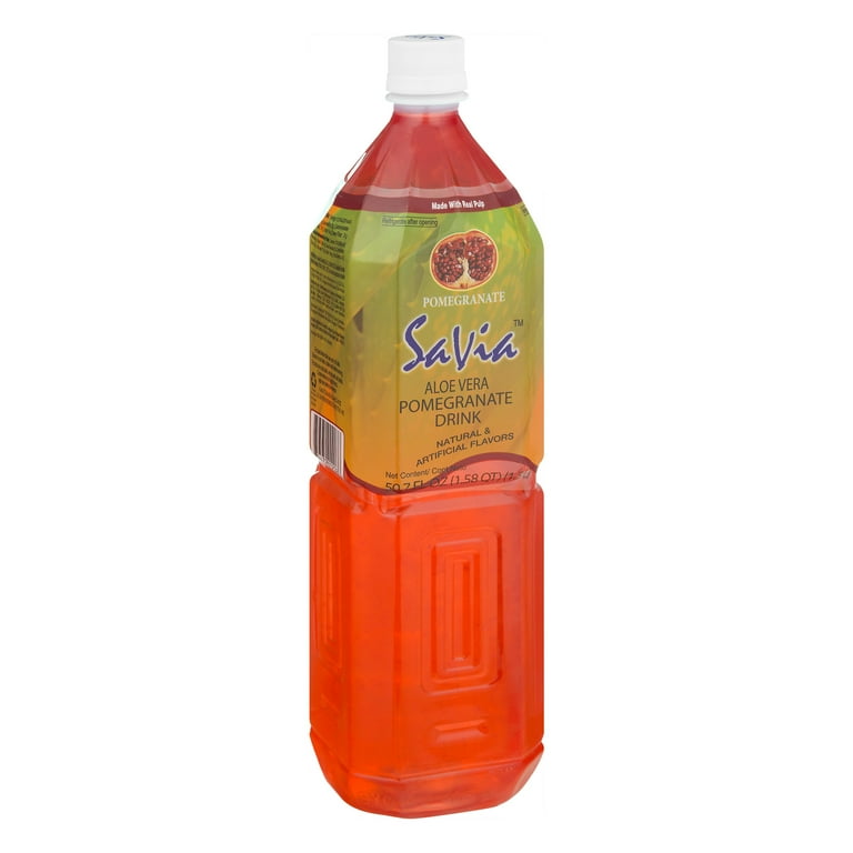 Savia Aloe Vera Drink Pomegranate 50.7 Fl Oz 1 Count Walmart
