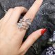 thumbnail image 5 of Ajustable Joyería para Mujeres Anillos Abiertos Ajustable Boda y Accesorios Chicas Volando Mariposas Anillo de Plata Anillo de Cristal, 5 of 8