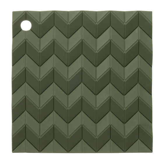 Uxcell 6.3" x 6.1" Silicone Placemat for Dining Table, Square Heat Resistant Waterproof Kitchen Mat