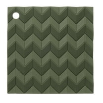 Uxcell 6.3" x 6.1" Silicone Placemat for Dining Table, Square Heat Resistant Waterproof Kitchen Mat