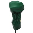 thumbnail image 6 of Majek Retro Golf Headcovers Green White and Yellow Vintage Leather Style 1 & 3 Driver and Fairway Head Cover Fits 460cc Drivers Classic Look, 6 of 9