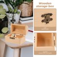 thumbnail image 3 of Miangastore 2Pcs Solid Wooden Arc Design Storage Boxes Gift Boxes Treasure Boxes (Small), 3 of 8