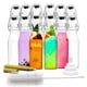 thumbnail image 1 of Botellas de vidrio Nevlers Square con tapa abatible, 250 ml, paquete de 12, 1 of 9