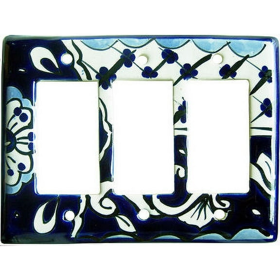 Triple Decora Traditional Talavera Switch Plate