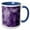 Blue/White, variant on 3drose, Modern Purple Cross Hatch Brush Strokes Pattern, 11oz Magic Transforming Mug