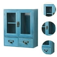 thumbnail image 6 of FashionCha Jewelry Organizer Retro Storage Cabinet Wood Storage Holder Vintage Mini Perfume Blue, 6 of 9