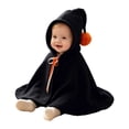 thumbnail image 4 of Ulitacool Boy'S Coats Halloween Hooded Loose‑Fit Cape For Holiday Party Dress‑Up Toddler Trend Tops Black, 4 of 5