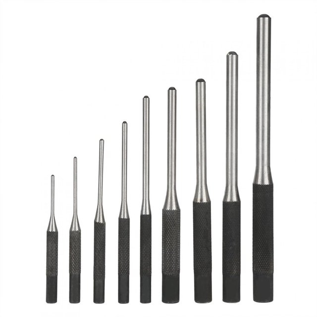 SUTENGDA Ensemble de Rouleaux de Perforation avec Pochette de Rangement 9 Pcs Kit d'Outils de Retrait en Acier pour Réparation de Montres Automobiles Bijoux et Artisanat