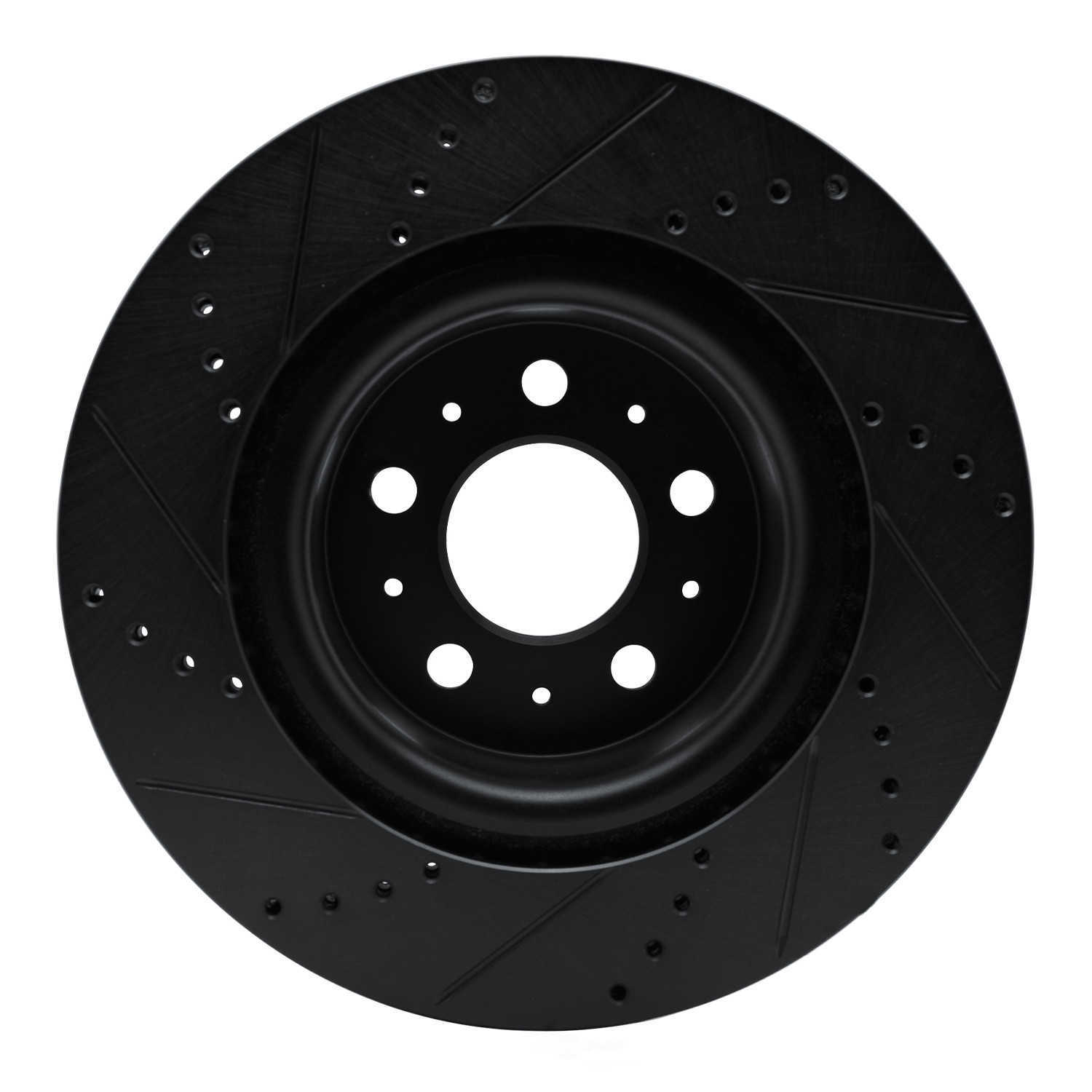 Dynamic Friction Company 633-26002R DFC Brake Rotor - Drilled And Slotted - Black