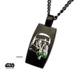 thumbnail image 2 of Rogue One Stormtrooper Front and Death Trooper Back Green Enamel Filled Dog Tag Pendant, 2 of 4