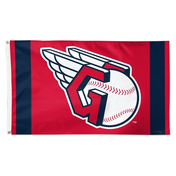 WinCraft Cleveland Guardians 3' x 5' Vertical Stripe Deluxe Single-Sided Flag