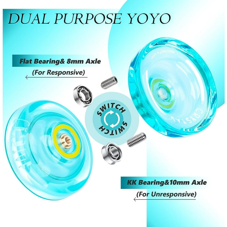 MAGICYOYO Professional Responsive Yoyo K2 Crystal Green, Durable