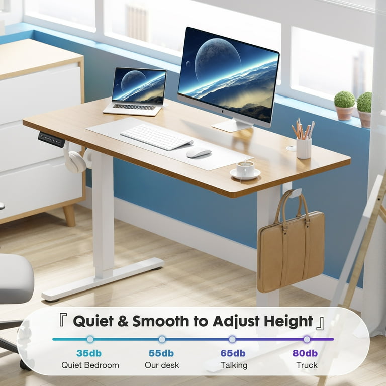 edx Electric Standing Desk, Height Adjustable Desk, 63 x 24