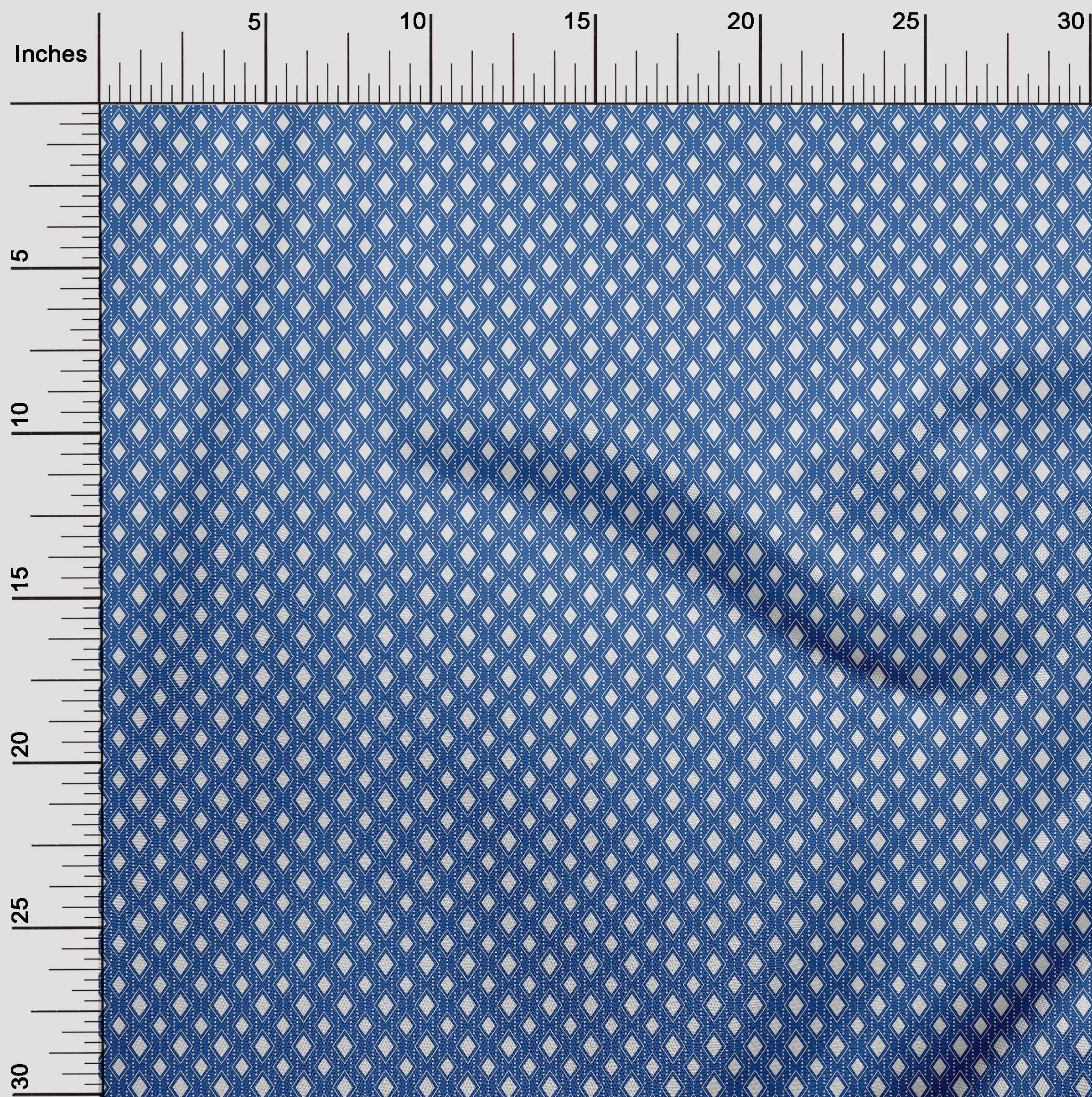 oneOone Cotton Flex Blue Fabric Christmas Quilting Supplies Print Sewing Fabric By The Yard 40 Inch Wide