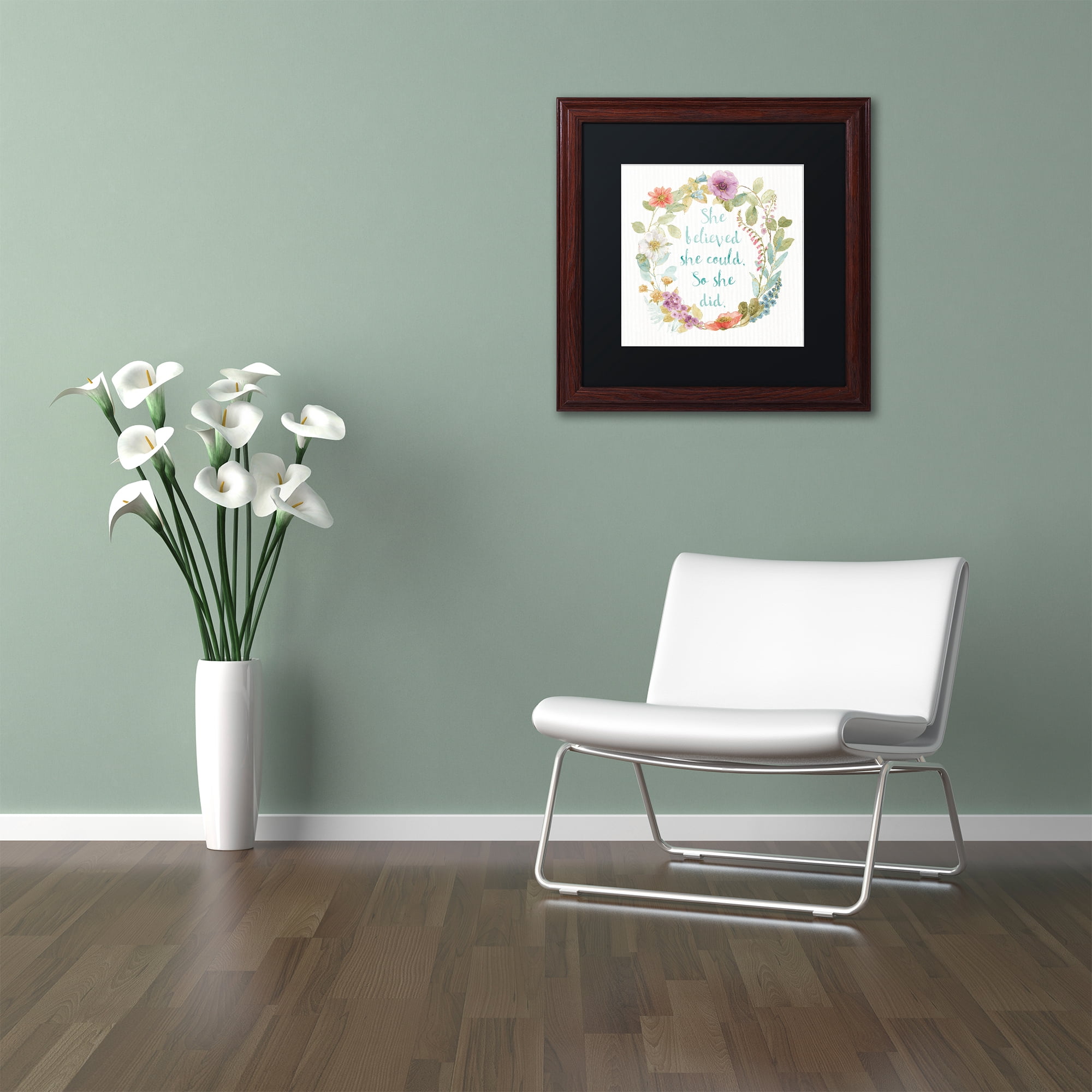 Lisa Audit 'Rainbow Seeds Wreath I' Matted Framed Art