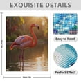 thumbnail image 3 of Diamond Art Kit for Adults, Sunset Pink Bird Reflection Diamond Painting for Adults Beginners, 5D DIY Diamond Art Painting Kits, Colorful Diamond Painting Craft for Home Decor 12x16, 3 of 7