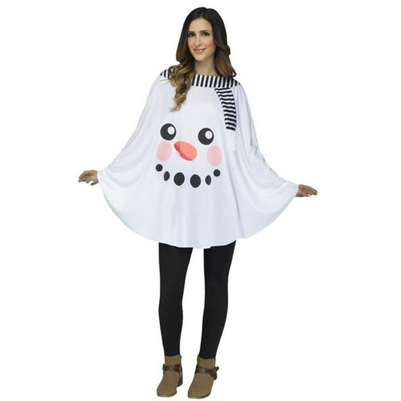 Adult Snowman Poncho