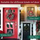 thumbnail image 3 of Wreath Hanger Door Hook For Christmas Door, 2pcs Metal Wreath Holder, Wreath Hook For Front Door, Christmas Wreath Hook Above The Door Hook Holder Doo, 3 of 4