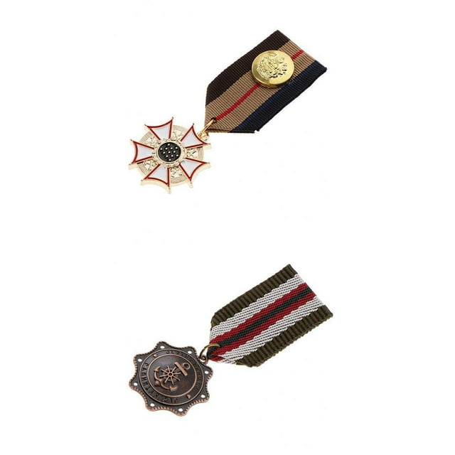 2x Insignias Unisex Vintage Estrella Broche Pin Joyería 8 3 Yinane Broche unisex