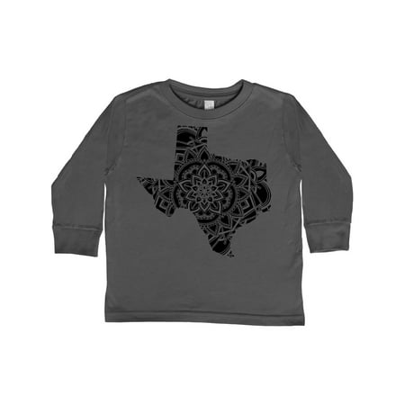 

Inktastic Texas Silhouette Mandala Gift Toddler Boy or Toddler Girl Long Sleeve T-Shirt