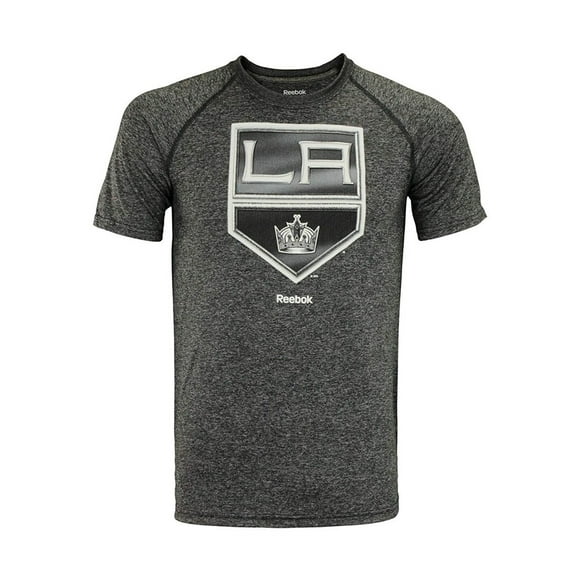 Reebok - Camiseta gráfica con logotipo primario de Los Angeles Kings para hombre, color negro, pequeño