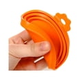 thumbnail image 5 of 3 tapas universales de silicona para latas de comida para mascotas, se adaptan a la mayoría de latas para perros y gatos, sin BPA (naranja), 5 of 5