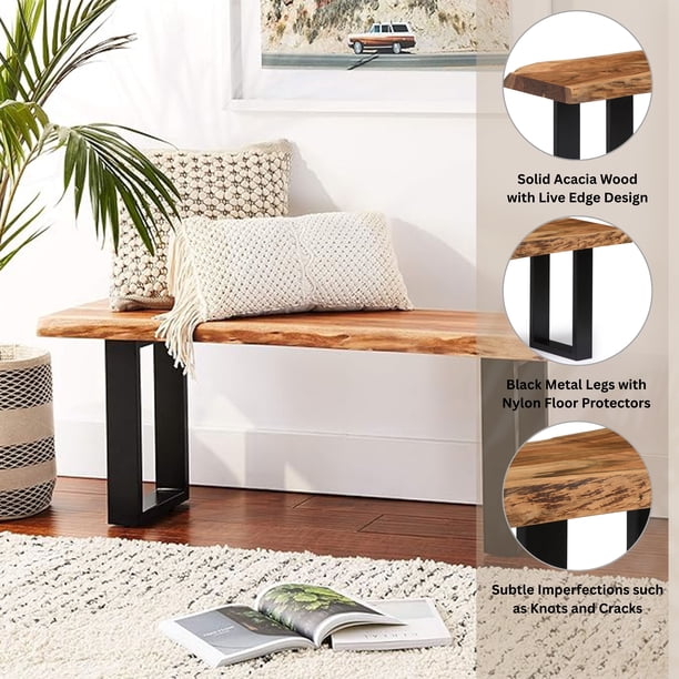 Free Shipping! Alaterre Alpine Natural Live Edge Wood 48