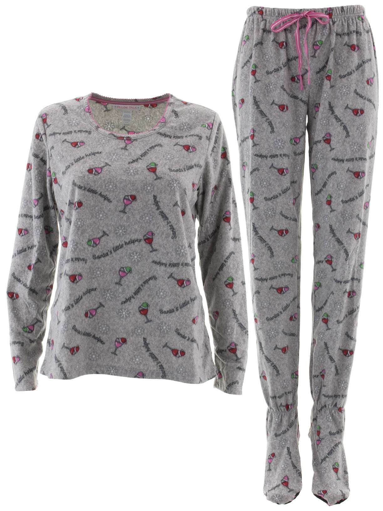 Women's two piece footed pajamas Outlet