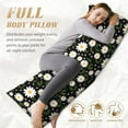 thumbnail image 4 of Disketp Daisy Print Body Pillow Cover - Super Soft 20x54 Body Pillow Case,Long Side Hidden Zipper (without pillow core), 4 of 6