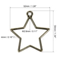thumbnail image 2 of Uxcell Star Shape Hollow Resin Pendants Frames for DIY Crafts Bronze 10 Pack, 2 of 5
