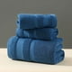 thumbnail image 1 of XmhyTop-A Juego de 3 toallas de algodón, suaves y absorbentes, color azul, 1 of 4