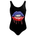 thumbnail image 2 of Aayomet Maillots de Bain une Pièce pour Femmes, Contrôle du Ventre, Rouge G, 2 of 5