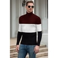 thumbnail image 3 of Jersey QZH.DUAO para hombre, cuello alto, color block, corte ajustado, 3 of 7