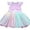 Mermaid, variant on WIBACKER 1-6Y Girls Snow Princess Costumes Dresses with Cape Kids Fancy Dress Up for Halloween Party Cosplay Christmas - 1PCS