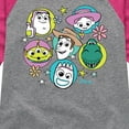 thumbnail image 3 of Toy Story 4 - Group Grid - Toddler & Youth Girls Raglan Graphic T-Shirt, 3 of 5