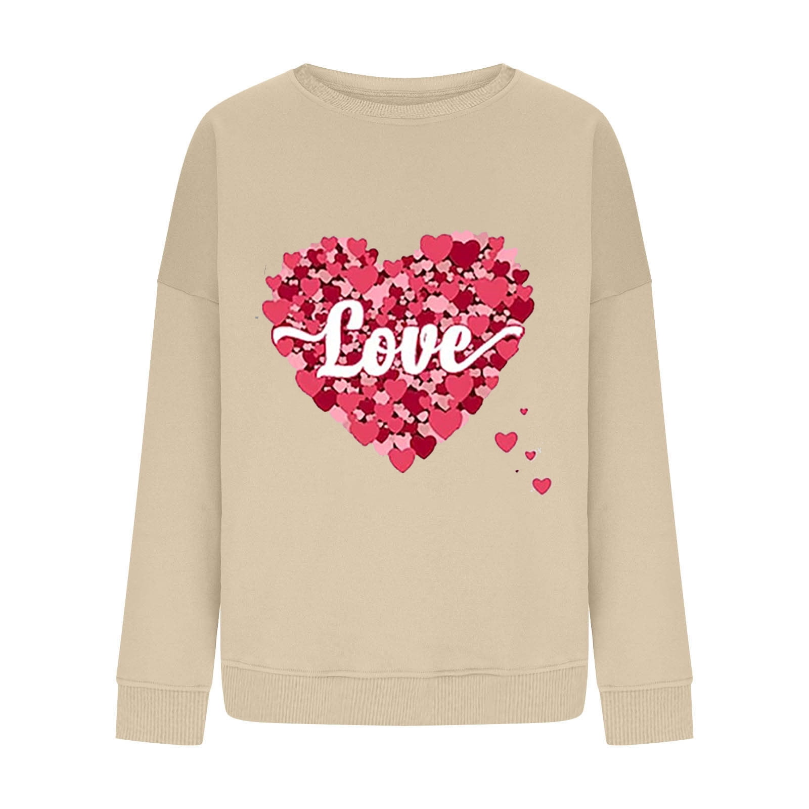 WEAIXIMIUNG Zip Up Sweatshirt Women Oversized Valentines Day