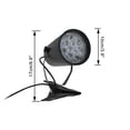 thumbnail image 2 of FSLiving Spot Clamp Lamp with 5.9ft Plug-in Cord Remote Control Adjustable Angle Black Metal Clip Light Modern Style RGB Mode for Photo Wall Mural Exhibit Stage Home Store - 1 Pack, 2 of 7